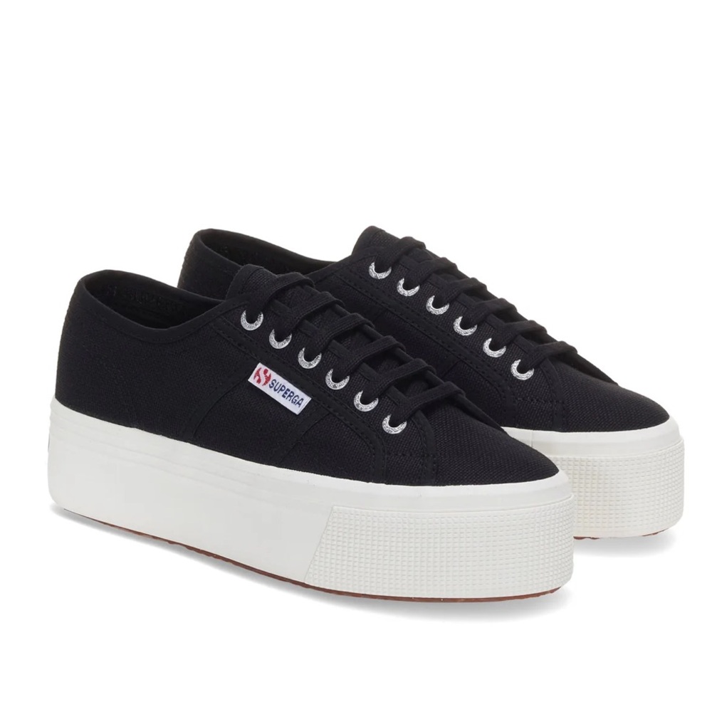 Superga 2790 Platform Sneakers in Black